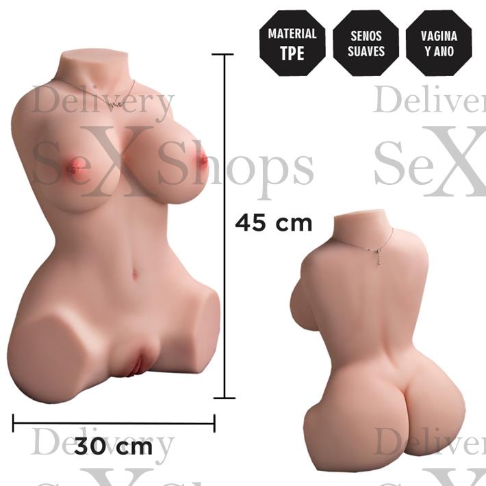 Torso Realista TPE con Vagina Hiper Realista y Senos Suaves Torso Realista TPE con Vagina Hiper Realista y Senos Suaves