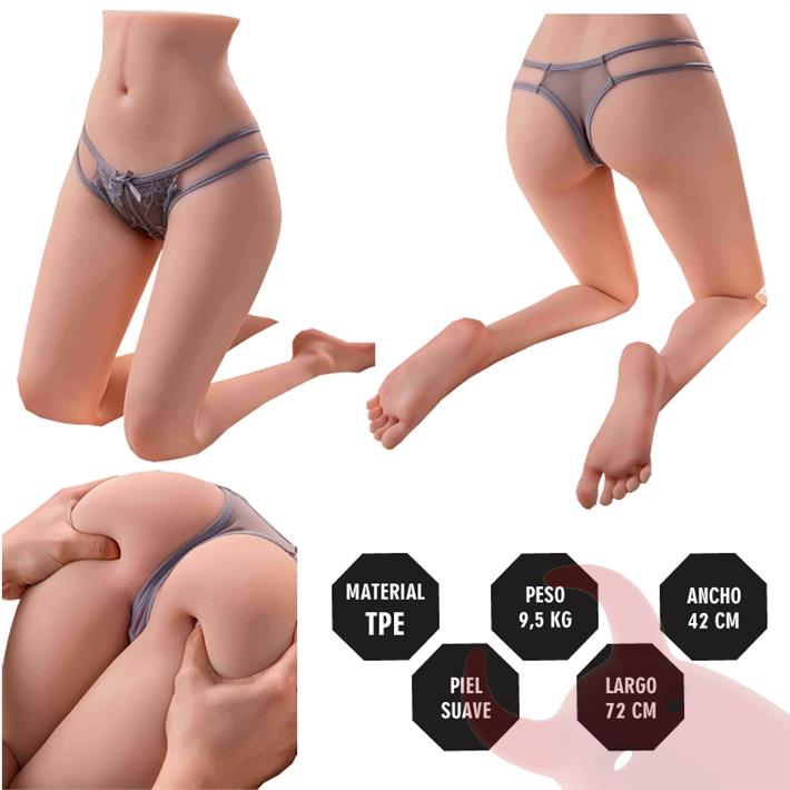  Semi Torso Realista Con piernas articulables – 9.5 KG 