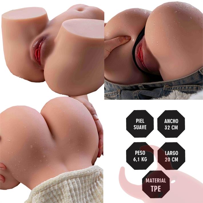  Torso Compacto  – 6.1 KG Con vagina Hiper Realista 