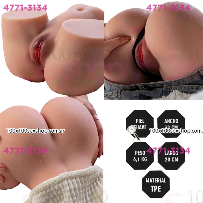 Torso Compacto  – 6.1 KG Con vagina Hiper Realista