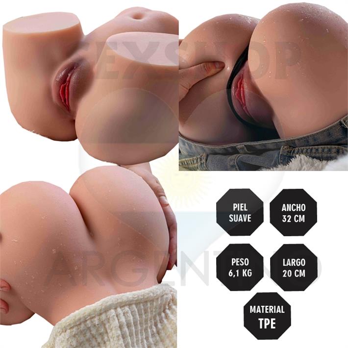 Torso Compacto  – 6.1 KG Con vagina Hiper Realista