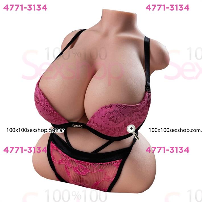 Medio Cuerpo Deluxe 7 KG Con senos realistas y textura Unica