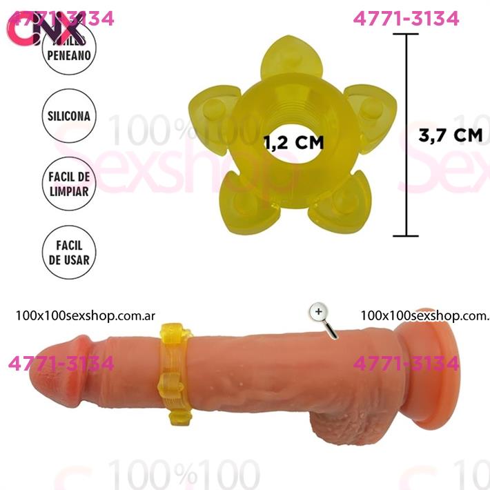 Cód: CA SS-LE-83018 - Anillo elastico para retrasar la eyaculacion - $ 7700