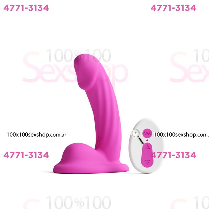 Cód: CA SS-NO-0402-44 - Dildo Vibrador Curvo Colours: diseño flexible y control remoto - $ 119000