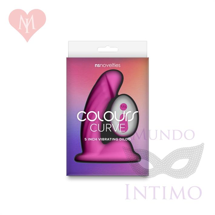 Dildo Vibrador Curvo Colours: diseño flexible y control remoto