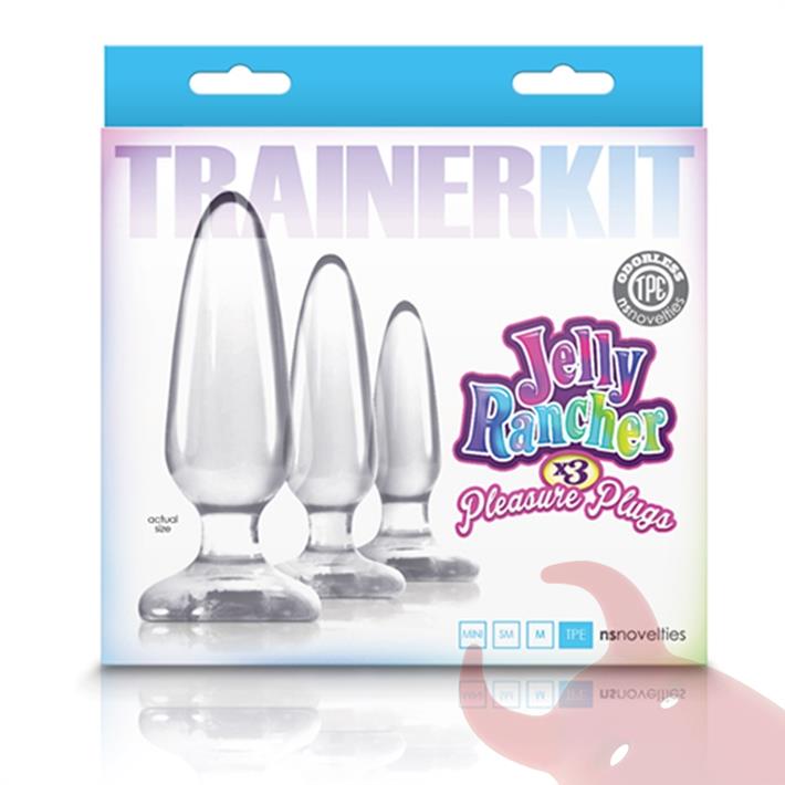 Kit de plugs anales transparentes