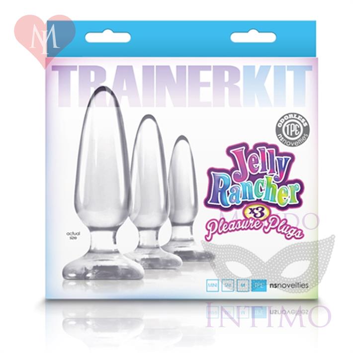 Kit de plugs anales transparentes