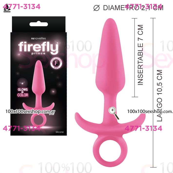 Plug anal Firefly small con aro extractor