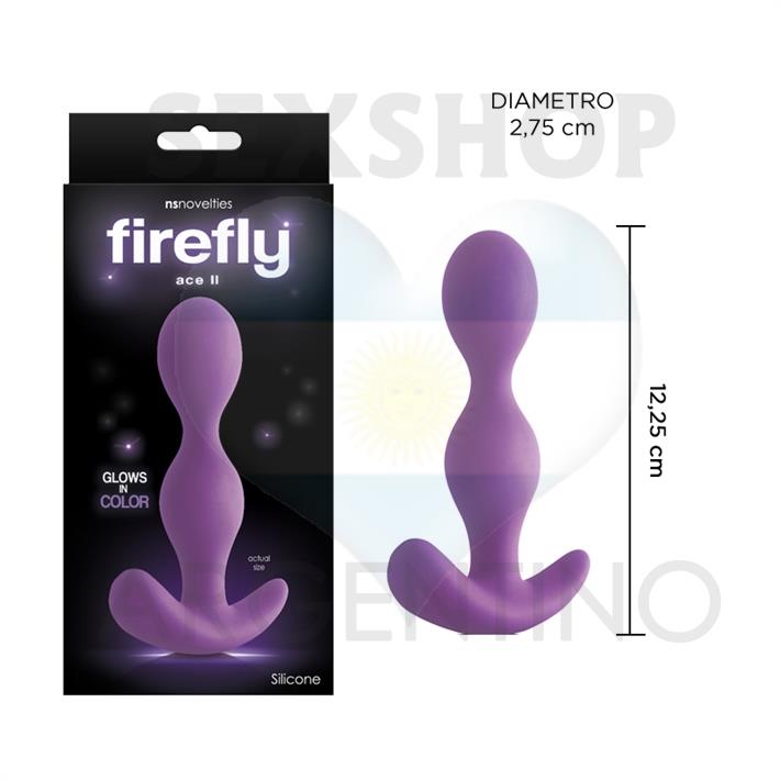Dilatador anal fluorescente firefly de suave textura 