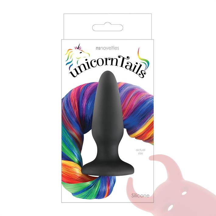 Plug anal cola de arcoiris