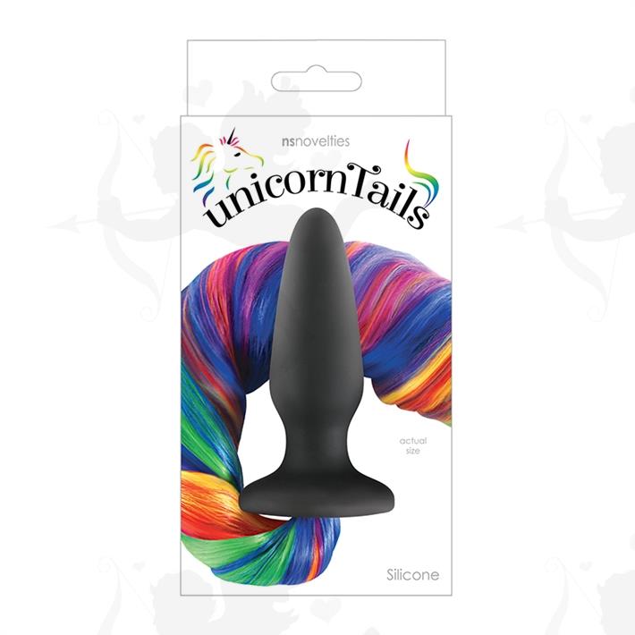 Plug anal cola de arcoiris