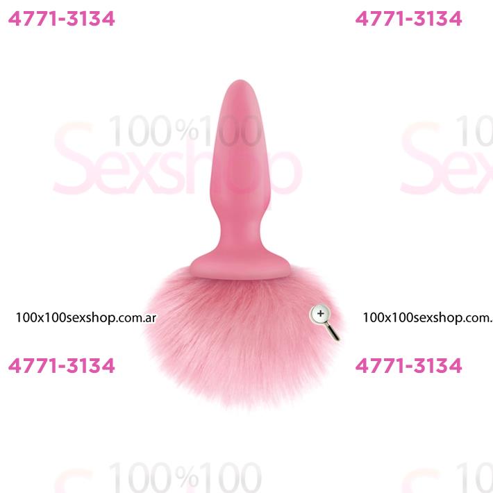 Cód: CA SS-NO-0510-54 - Plug anal con cola de conejo rosa - $ 31800