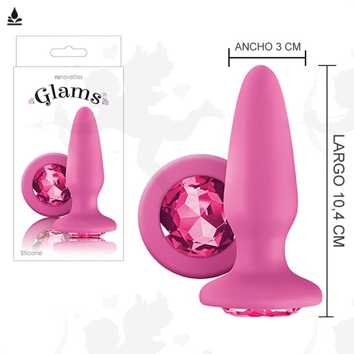 Joya anal rosa de 5 cm