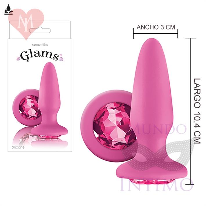  Joya anal rosa de 3 cm 