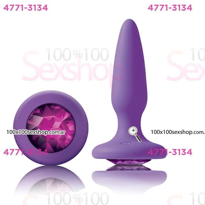 Cód: CA SS-NO-0510-75 - Joya anal violeta aterciopelada - $ 27600