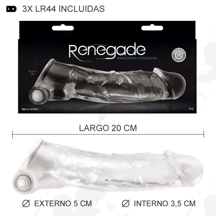 Cód: SS-NO-1115-41 - Protesis peneana transparente con vibracion - $ 11540