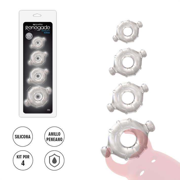 Renegade Vitality Rings: set de anillos flexibles para mayor control y duración