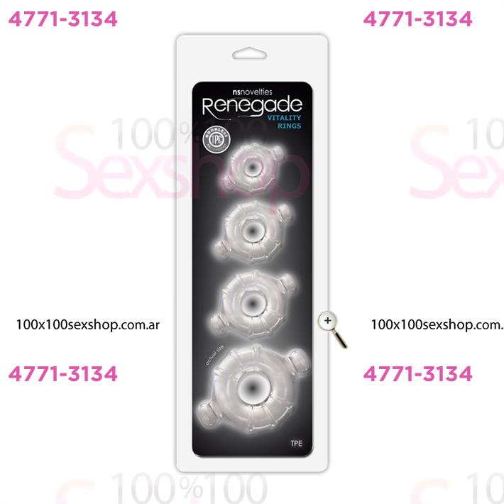 Renegade Vitality Rings: set de anillos flexibles para mayor control y duración