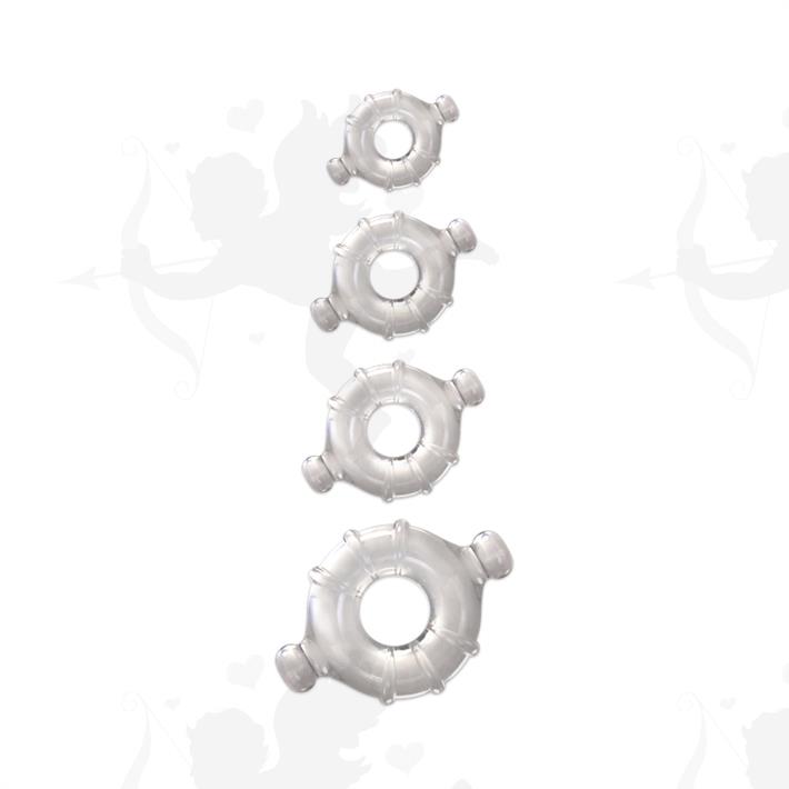Cód: SS-NO-1116-61 - Renegade Vitality Rings: set de anillos flexibles para mayor control y duración - $ 31500