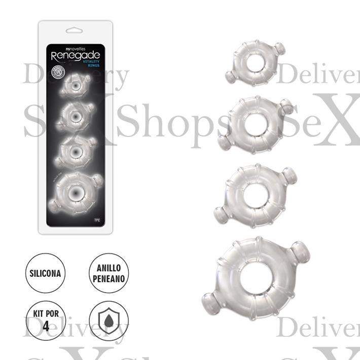 Renegade Vitality Rings: set de anillos flexibles para mayor control y duración Renegade Vitality Rings: set de anillos flexibles para mayor control y duración
