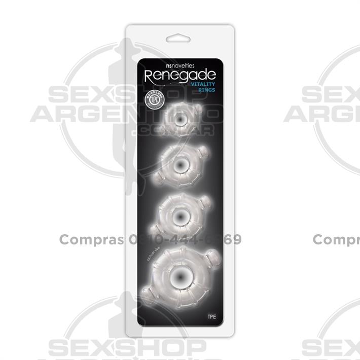 Renegade Vitality Rings: set de anillos flexibles para mayor control y duración