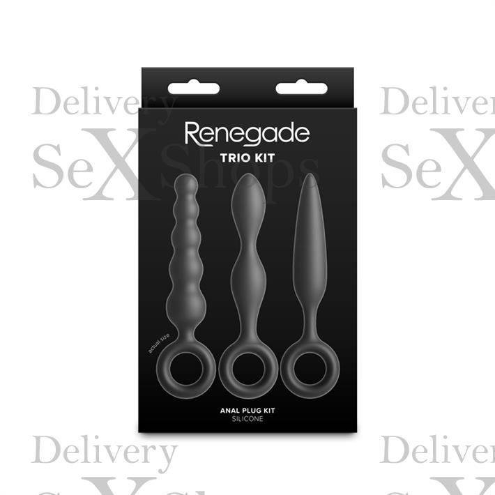 Kit de 3 dilatadores anales de silicona Slip, Slide y Slim