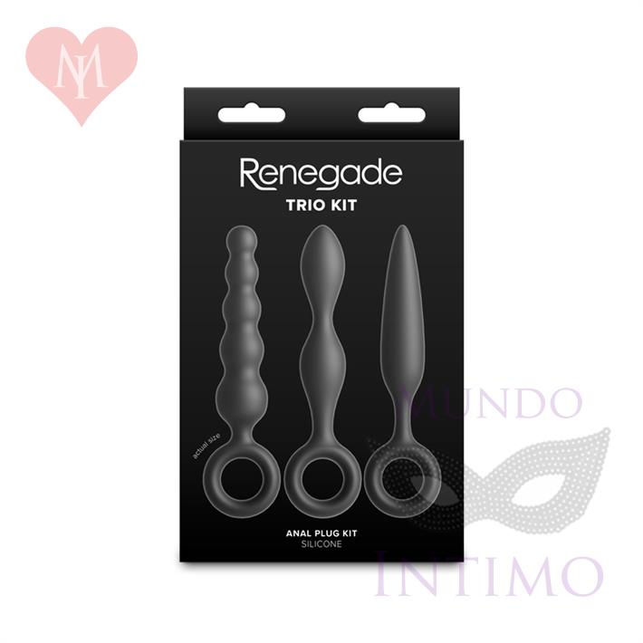 Kit de 3 dilatadores anales de silicona Slip, Slide y Slim