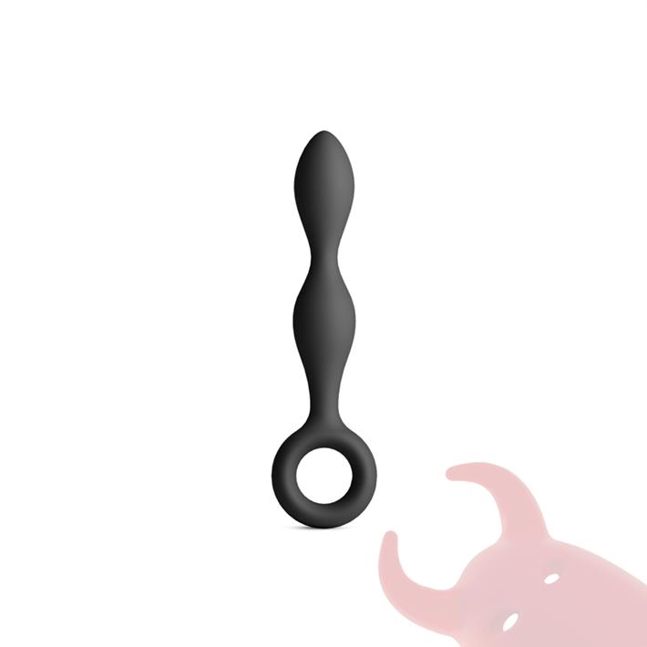 Slim dilatador anal de silicona con anillo extractor