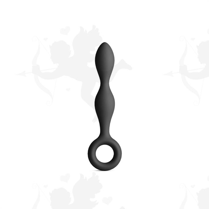 Slim dilatador anal de silicona con anillo extractor