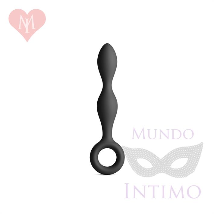 Slim dilatador anal de silicona con anillo extractor