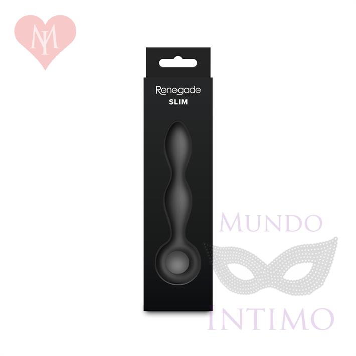 Slim dilatador anal de silicona con anillo extractor