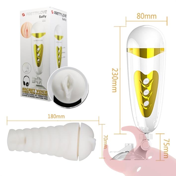  Vagina en envase con agarre y soporte para auriculares 