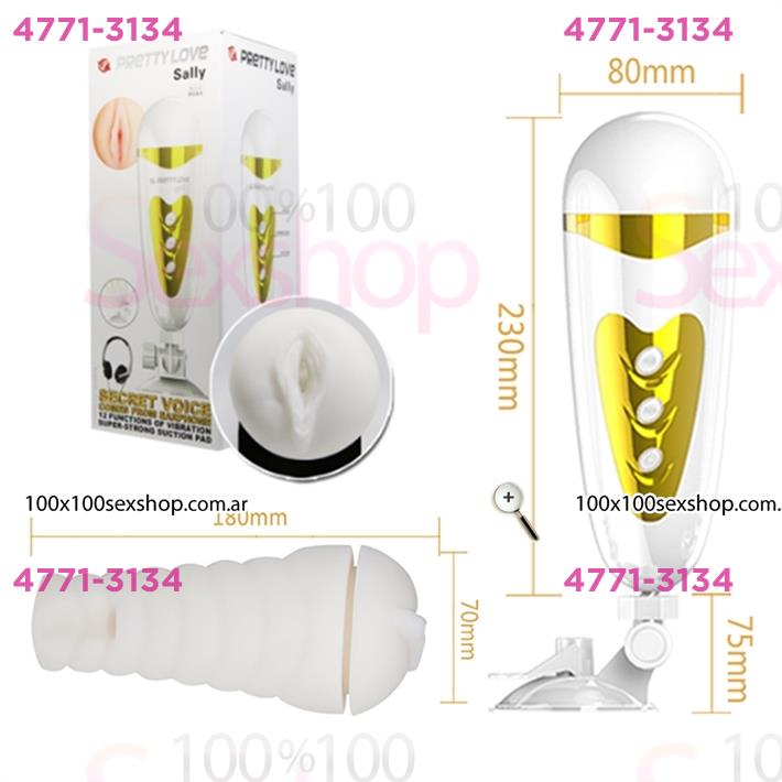 Cód: CA SS-PL-00900-50 - Vagina en envase con agarre y soporte para auriculares - $ 85100