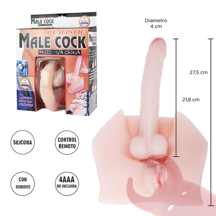  Vagina mas dildo de silicona con distintas vibraciones 