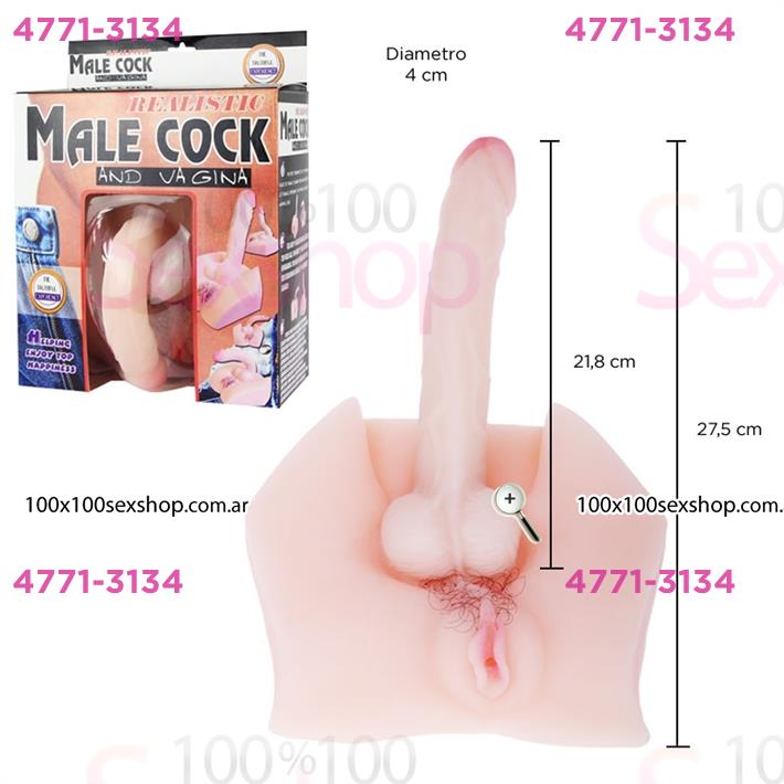 Cód: CA SS-PL-009042 - Vagina mas dildo de silicona con control de temperatura y distintas vibraciones - $ 102700