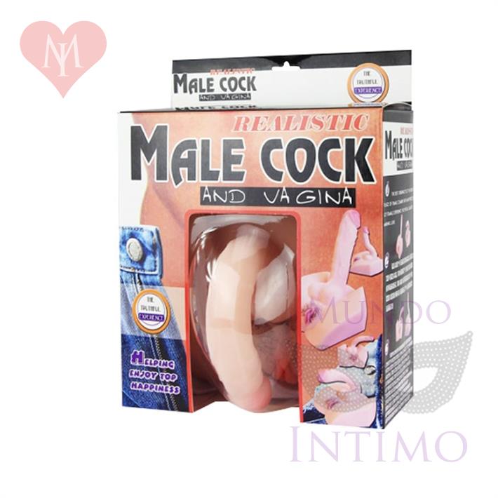 Vagina mas dildo de silicona con distintas vibraciones