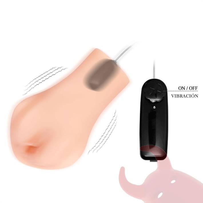 Masturbador con forma de vagina y vibracion
