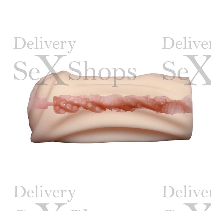 Vagina de suave textura con vibracion regulable