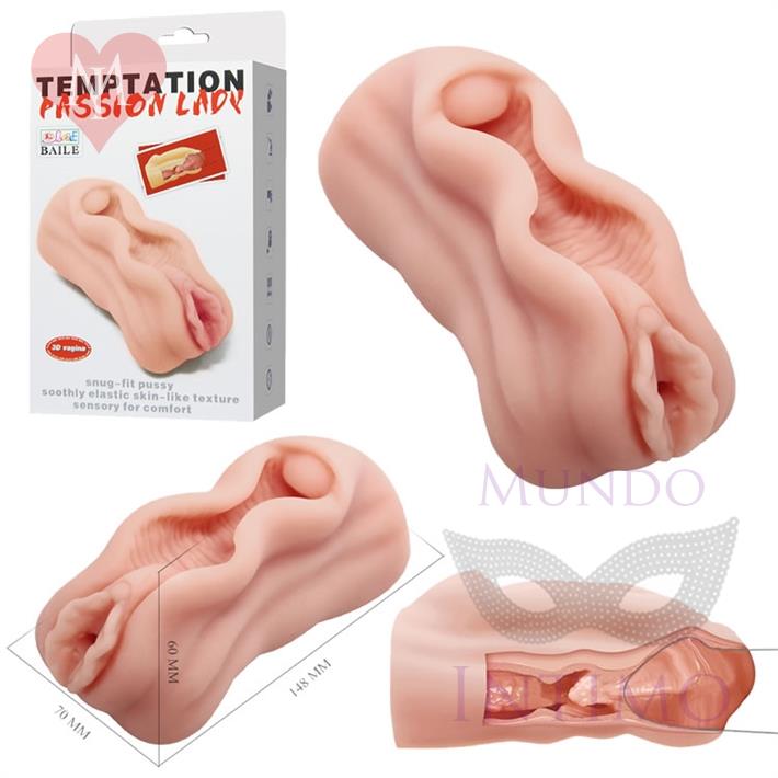  Masturbador manual en forma de vagina 