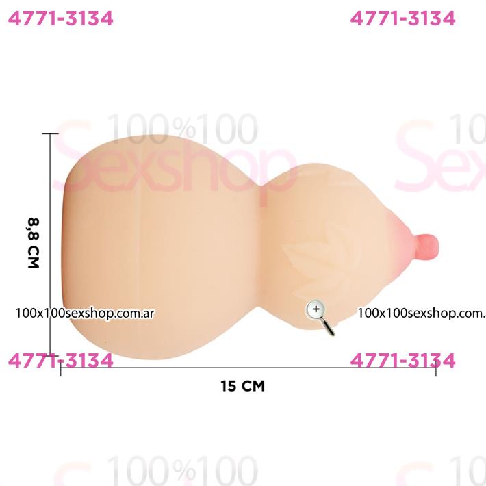 Masturbador soft skin teta y ano