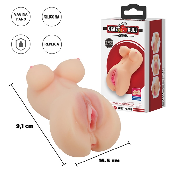 Masturbador vagina y ano con suave textura #DoVEAN: 6959532329278