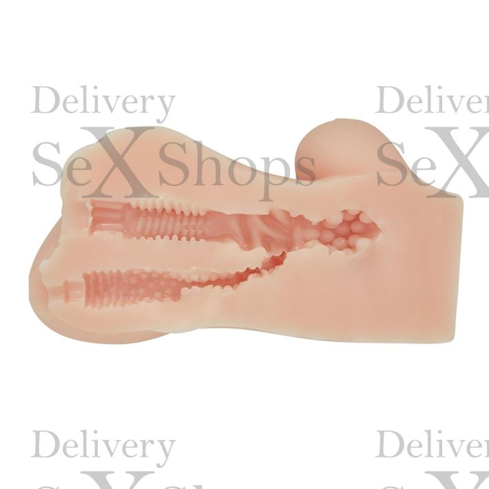 Masturbador vagina y ano con suave textura