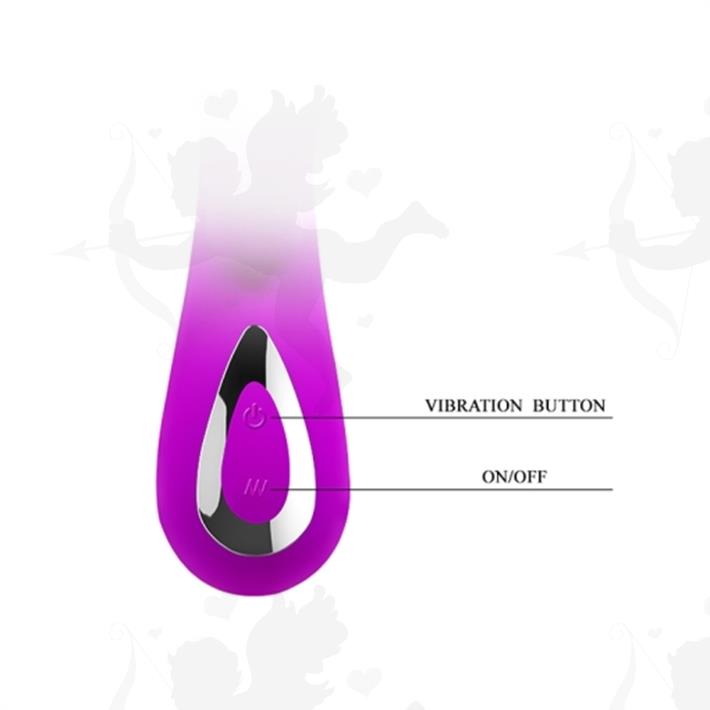 Vibrador con estimulador de clitoris carga usb y control bluetooth