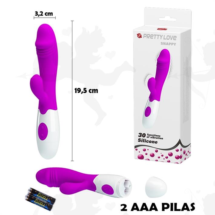 Cód: SS-PL-014173 - Vibrador con estimulador de clitoris con 30 modos de vibracion - $ 10270