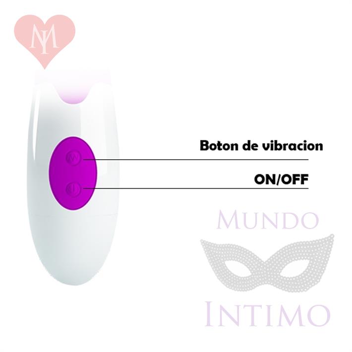 Vibrador con estimulador de clitoris con 30 modos de vibracion