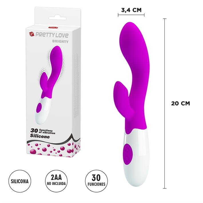 Vibrador de punto G con estimulador de clitorisEAN: 6959532310962