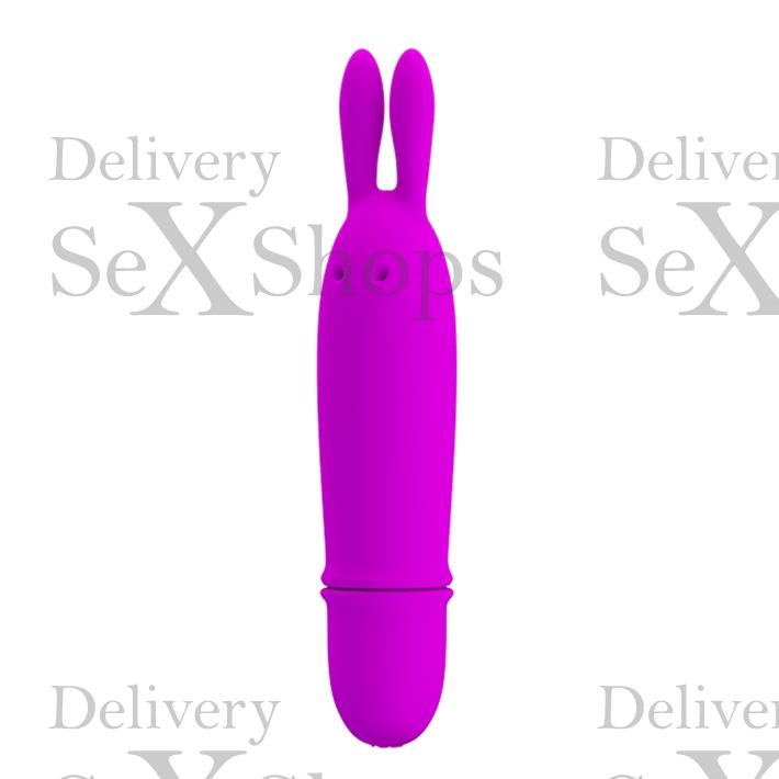 Estimulador vaginal con forma de conejo con 10 velocidades de vibracion