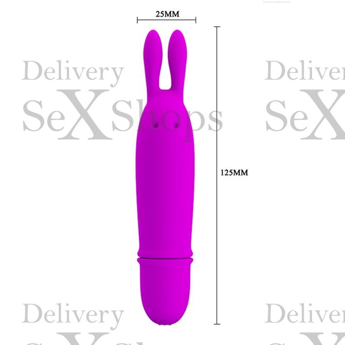 Estimulador vaginal con forma de conejo con 10 velocidades de vibracion