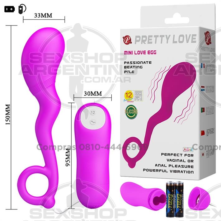  - Vibrador anal y vaginal con 12 funciones de vibración
