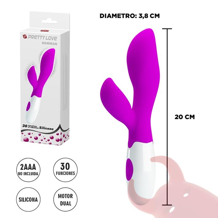  Estimulador vaginal con vibrador de clitoris 